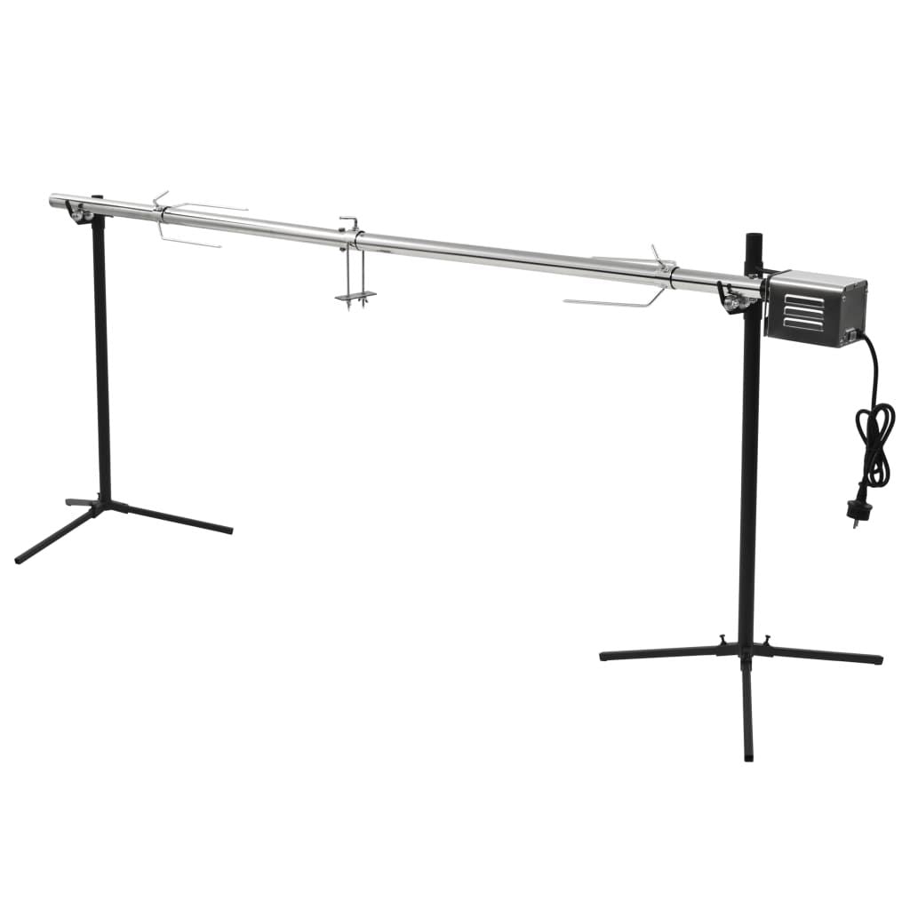 Barbacoa Grill Automática Motor Acero Inoxidable 207x45x81 Cm Vidaxl