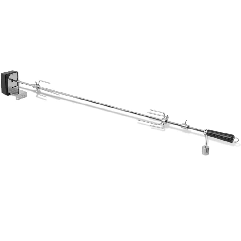 Espetón Para Asados Y Barbacoa Con Motor Acero 1200 Mm Vidaxl