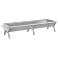 Bandeja Para Barbacoa Acero Inoxidable Plateado 158x42x31 Cm Vidaxl