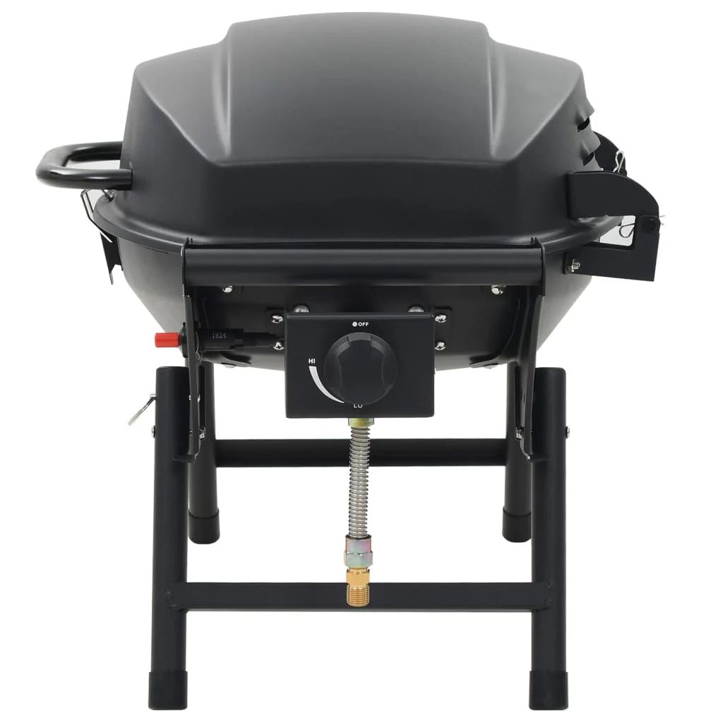 Barbacoa portátil de gas con 1 zona de cocción negra V3770