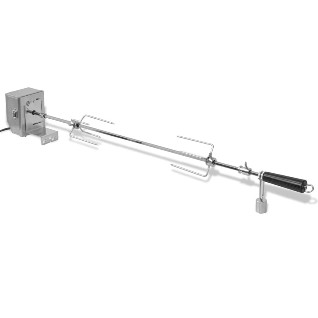 Espetón Para Asados/barbacoa Con Motor Profesional Acero 900 Mm Vidaxl