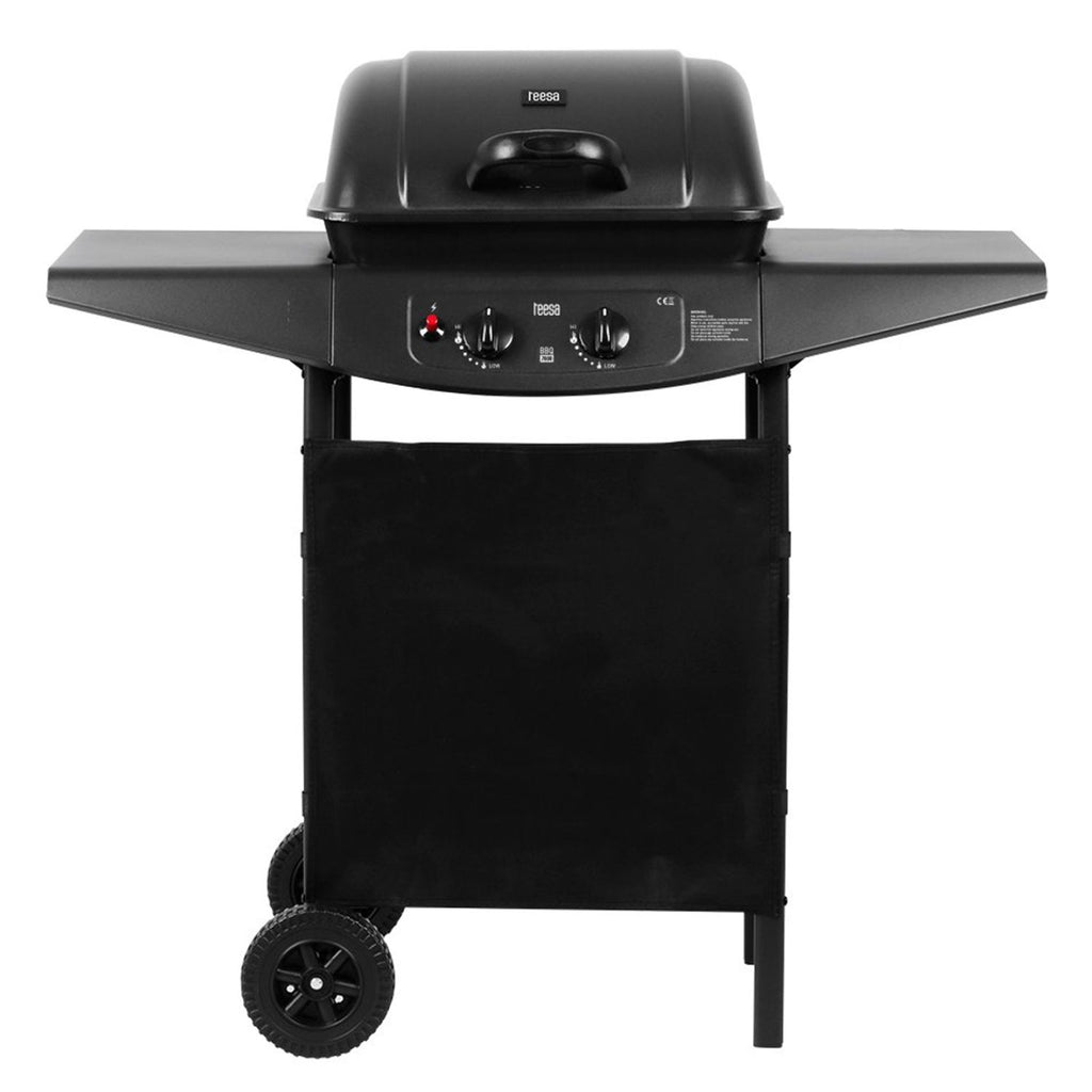 Barbacoa De Gas Con 2 Quemadores