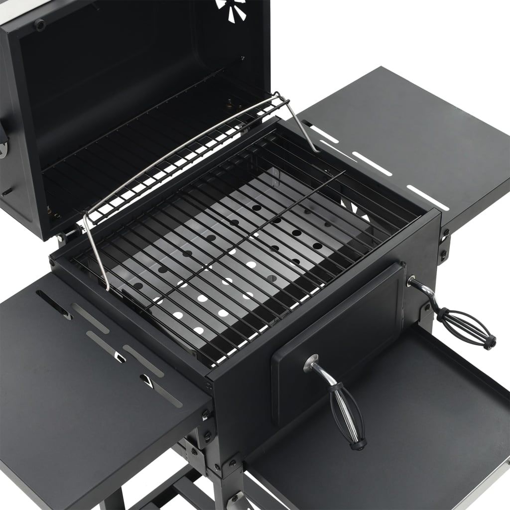 Horno Para Pizza Y Barbacoa Al Aire Libre 3 En 1 Negro Vidaxl